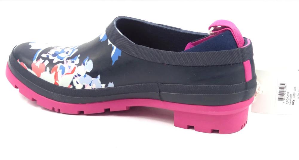 Joules Slip On Welly Clogs Pop On's Whist Floral - Medium